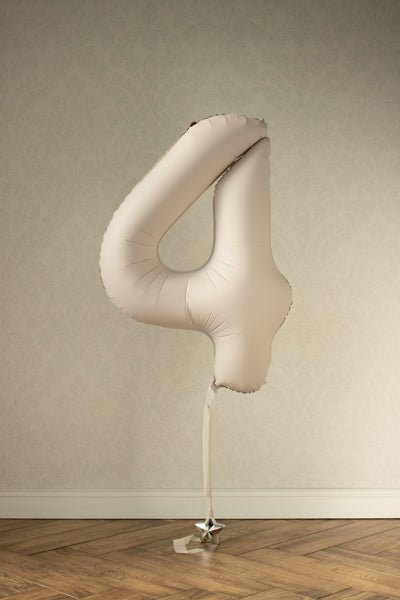 Folinis balionas - Skaičius 4, 86 cm - Matinis - LE KUKU