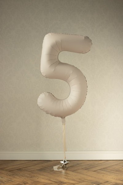 Folinis balionas - Skaičius 5, 86 cm - Matinis - LE KUKU