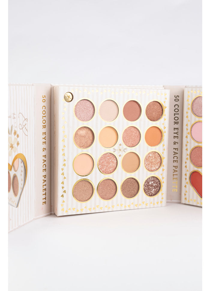 Didelė akių šešėlių paletė - Mon Chérie (50 spalvų)