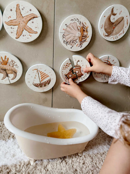 Plūduriuojanti vonios dėlionė vaikams - Bath buds