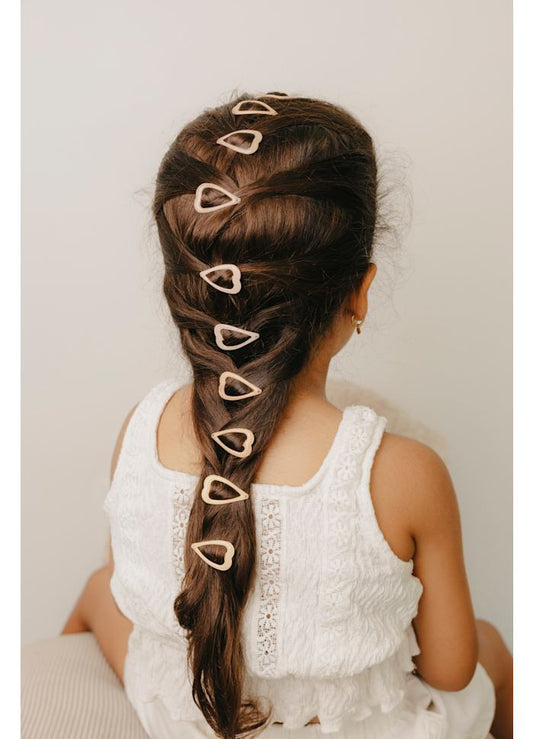 Plaukų segtukų rinkinys „Glitter Sweetheart“