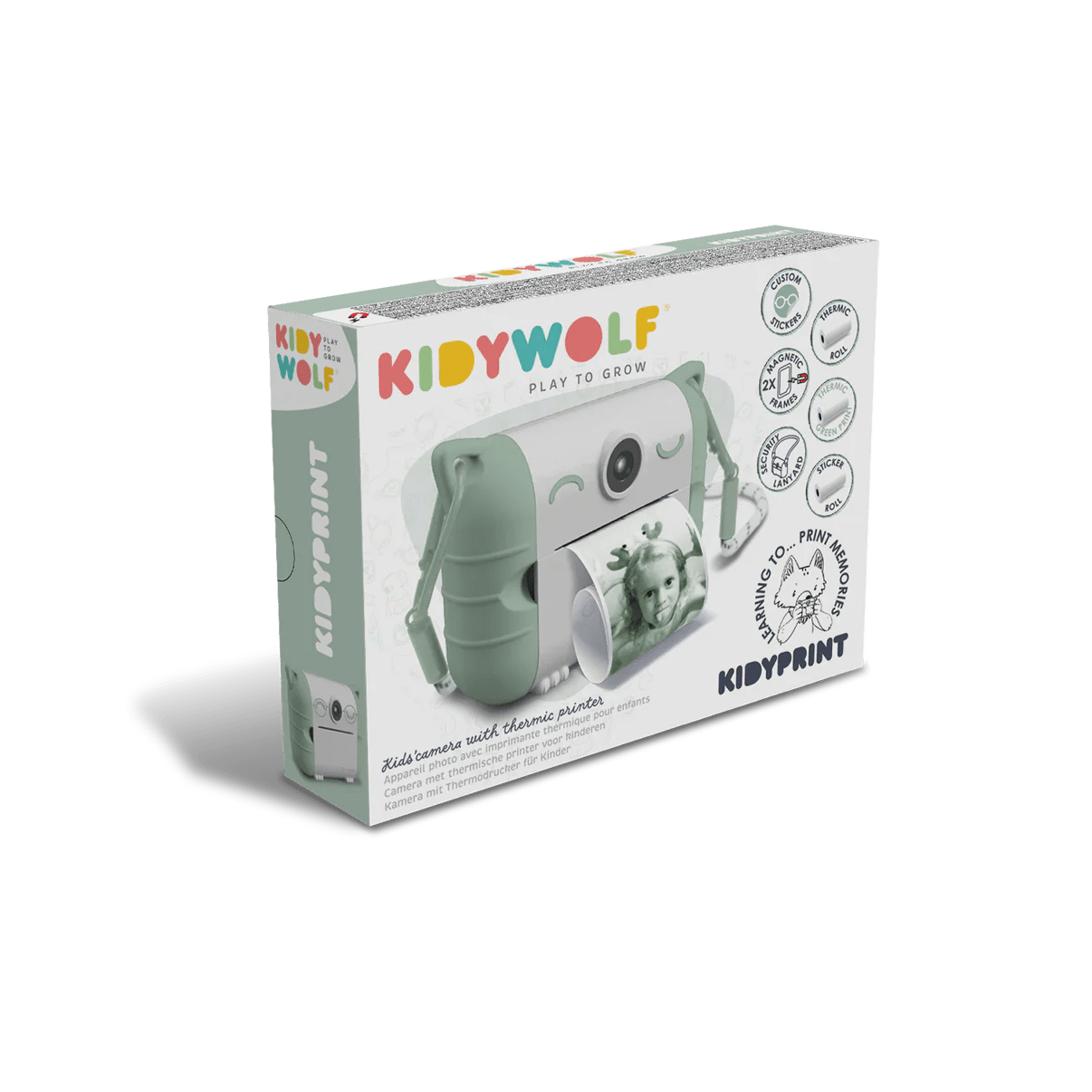 Kidywolf - momentinis fotoaparatas su terminiu spausdinimu GREEN - LE KUKU