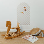 Magnetinė lenta vaikams - Arche - Beige checkered - LE KUKU