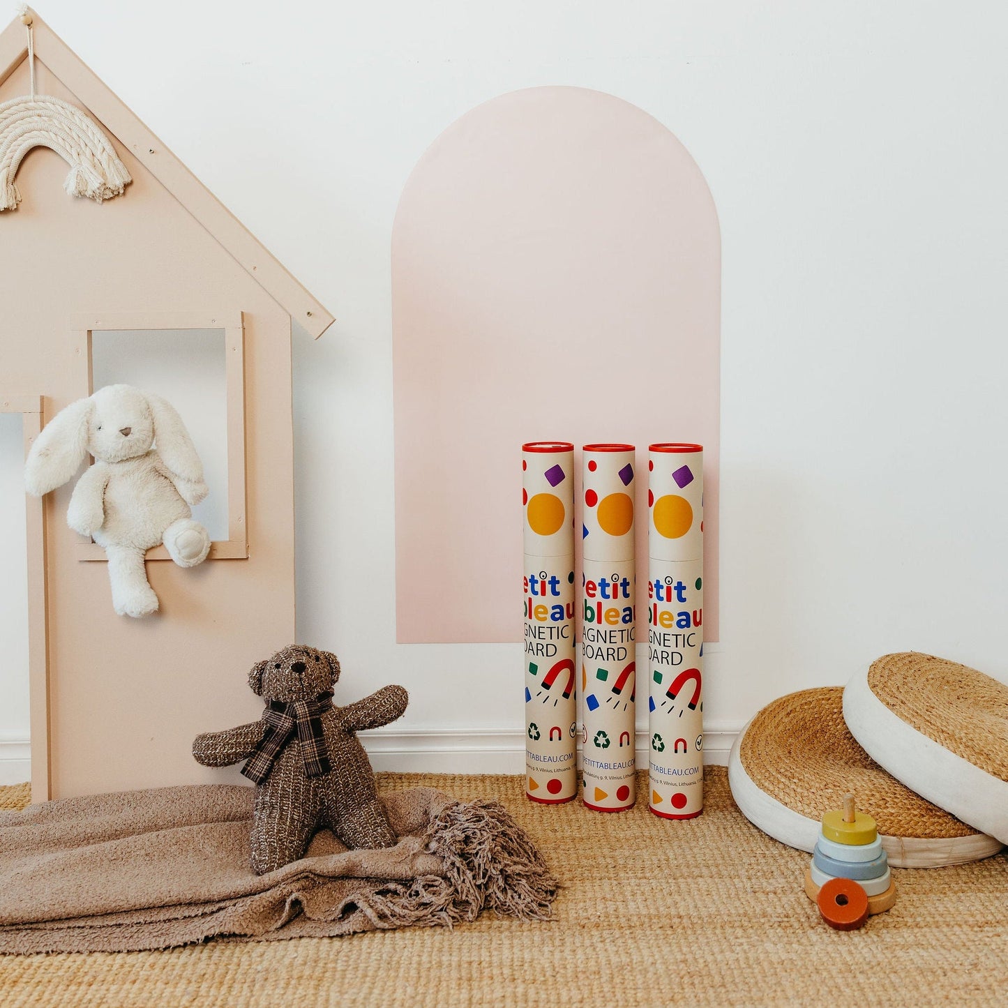 Magnetinė lenta vaikams - Arche - Light pink - LE KUKU