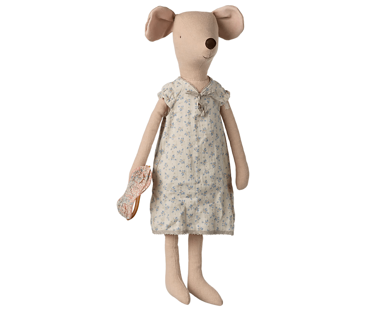 Maileg - didžioji pelytė „Maxi Mouse“ su naktiniais marškiniais - LE KUKU