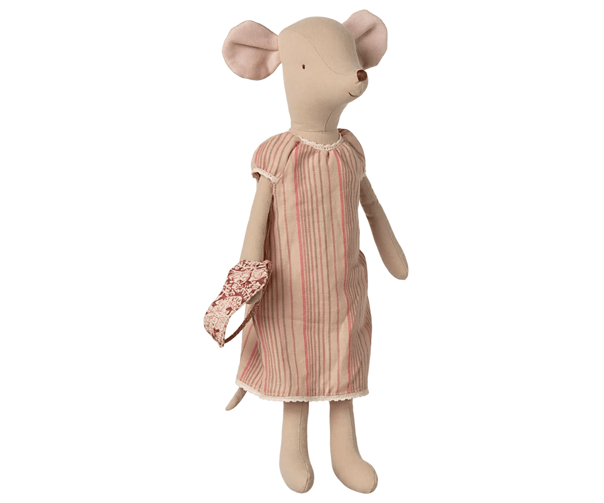 Maileg - Medium pelytė su naktiniais marškiniais - 33 cm | Nightgown - LE KUKU