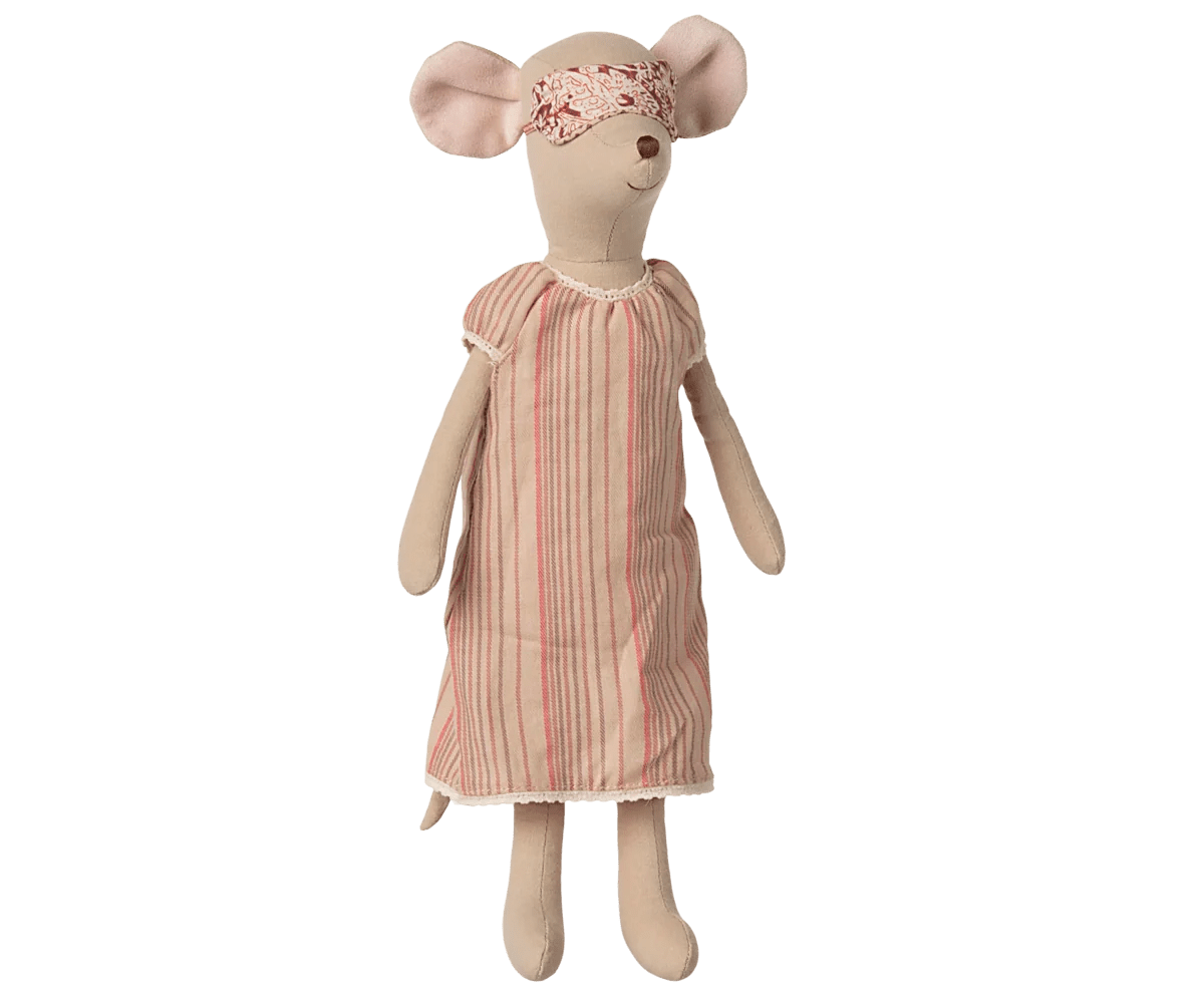 Maileg - Medium pelytė su naktiniais marškiniais - 33 cm | Nightgown - LE KUKU