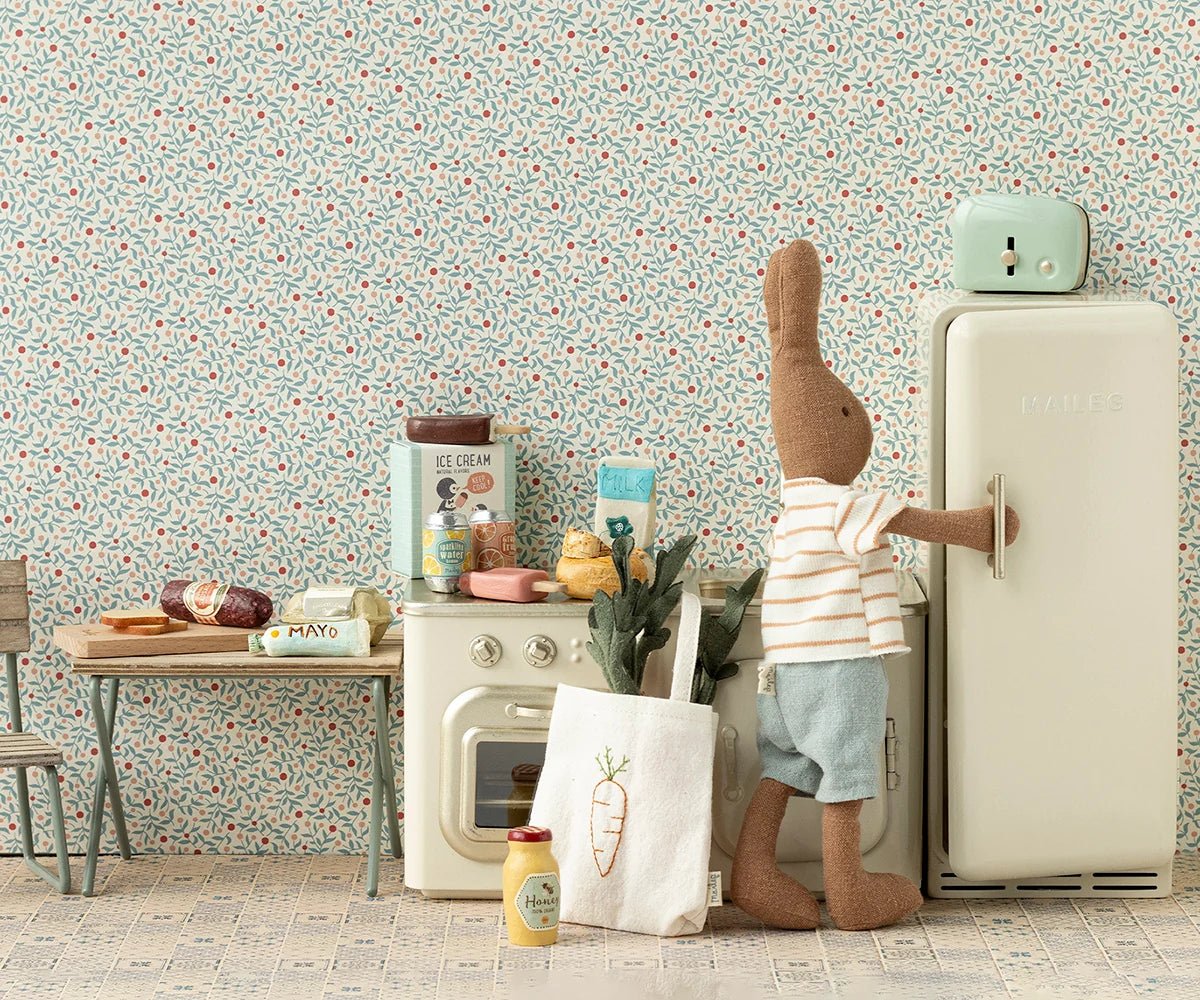 Maileg - Miniature šaldytuvas - Off White | Fridge Miniature - LE KUKU
