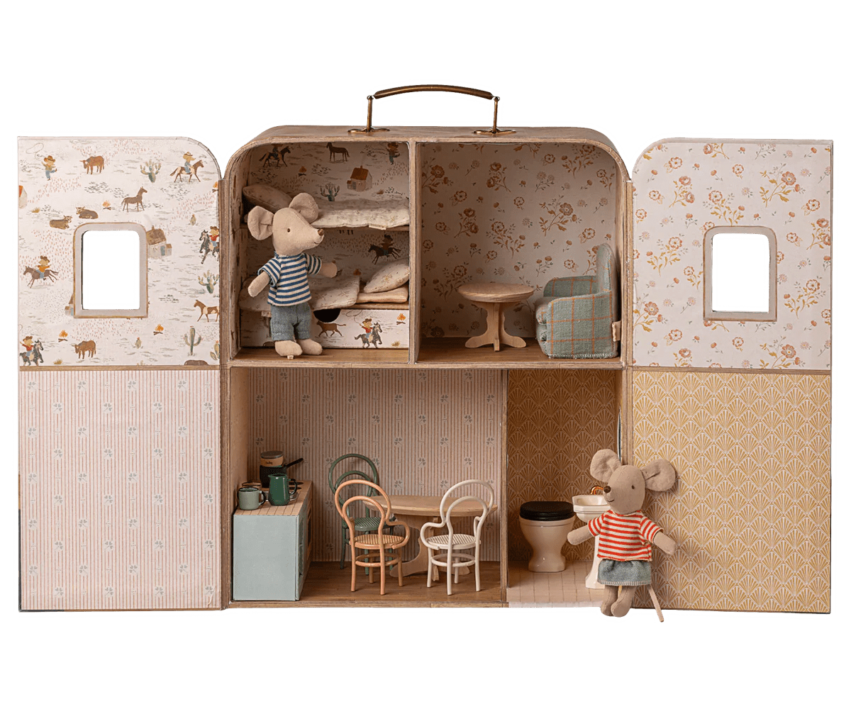 Maileg - Suitcasa namelis Little Sister & Brother Mouse - LE KUKU
