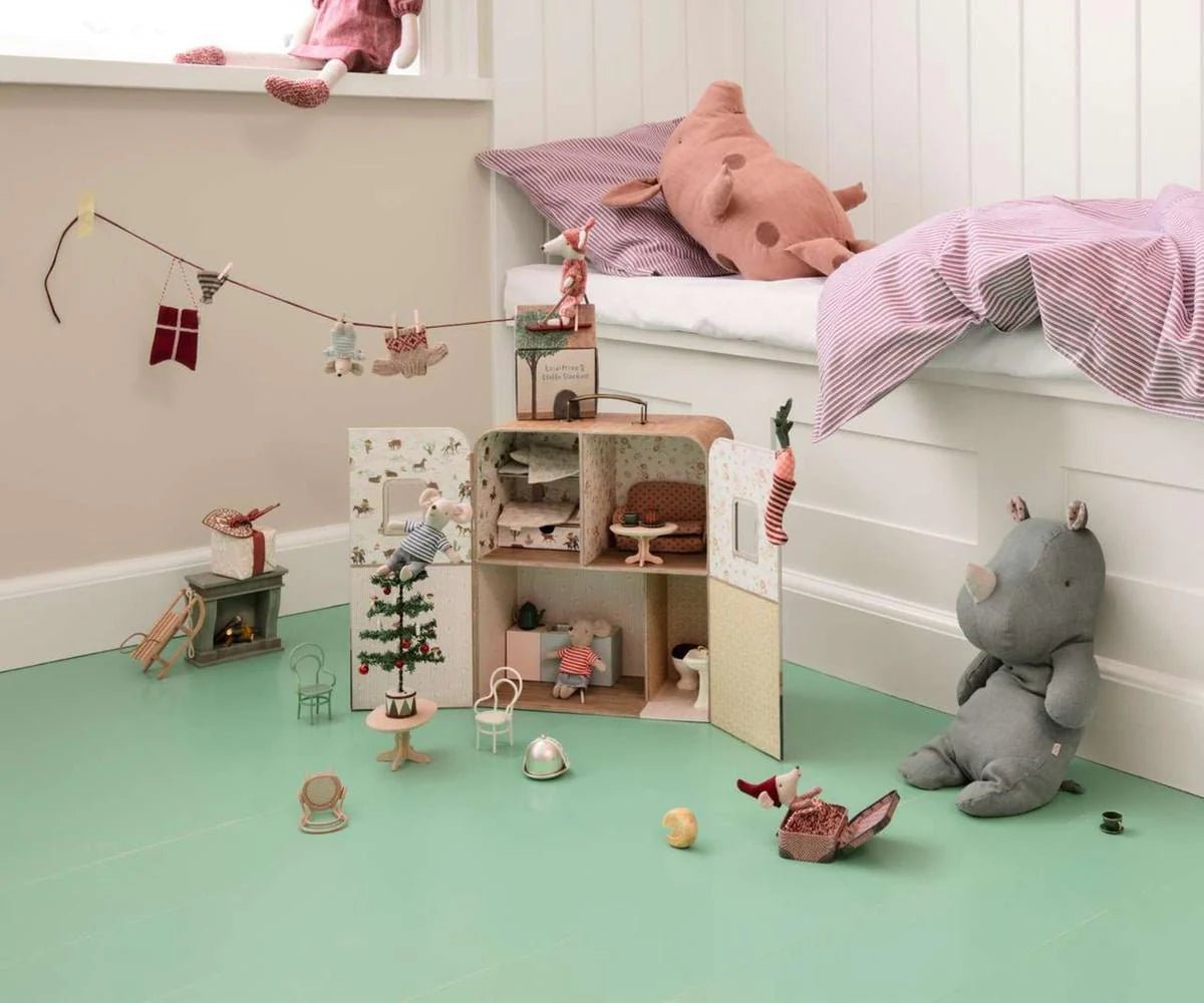 Maileg - Suitcasa namelis Little Sister & Brother Mouse - LE KUKU