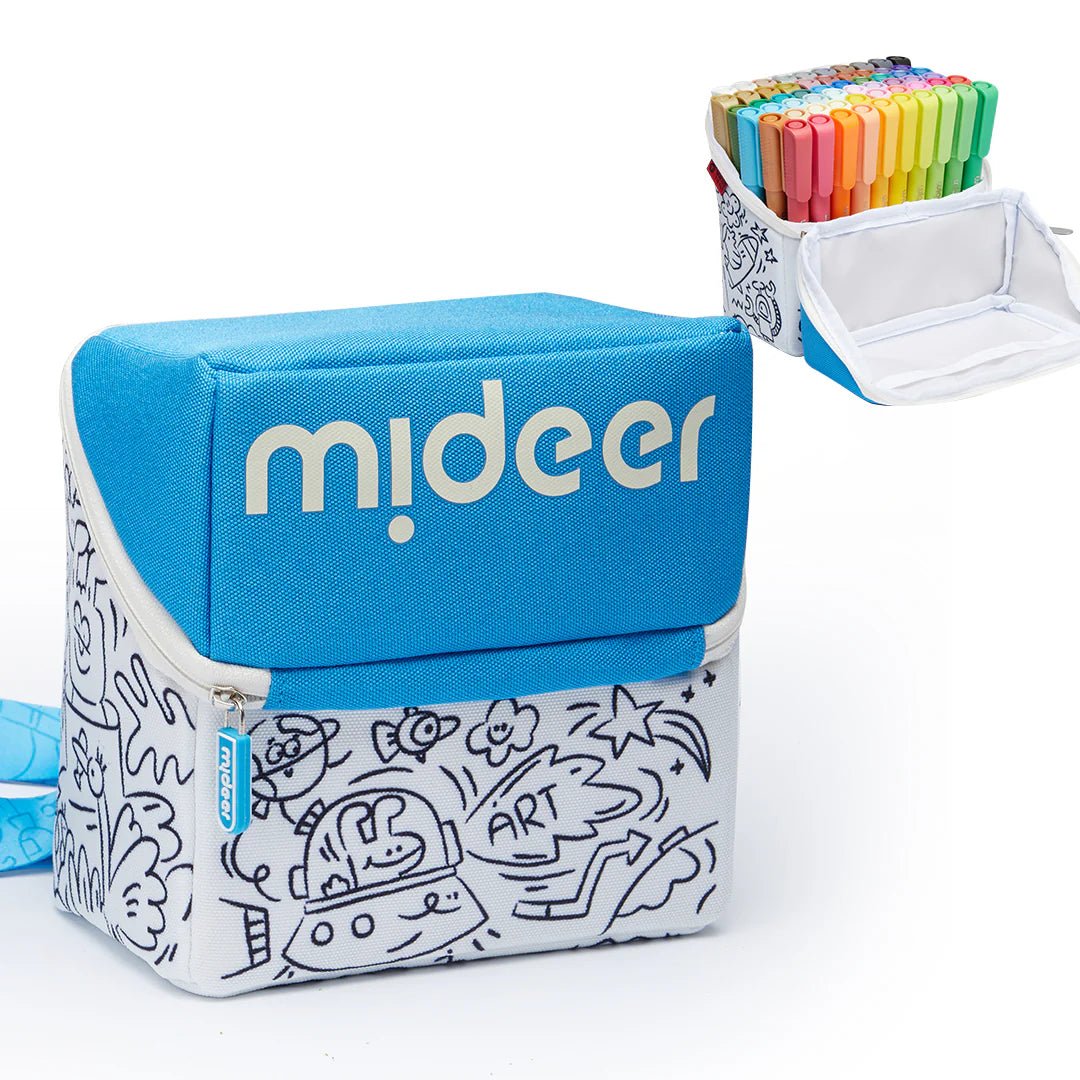 Mideer - Akriliniai markeriai su teptukiniu antgaliu spalvinimo dėkle - Skirtingi modeliai - LE KUKU