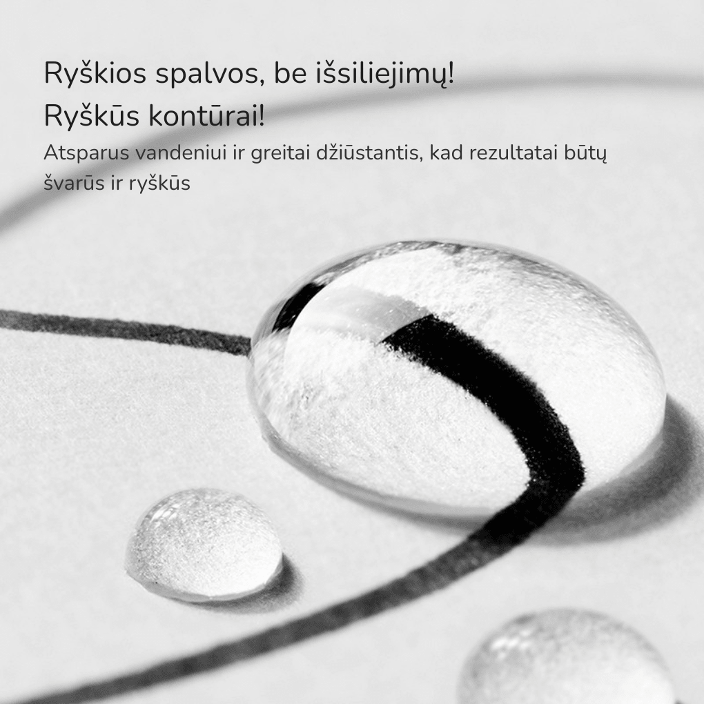 Mideer - Aliejinis dviejų galų permanentinis žymeklis – 3vnt. - LE KUKU