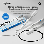 Mideer - Aliejinis dviejų galų permanentinis žymeklis – 3vnt. - LE KUKU