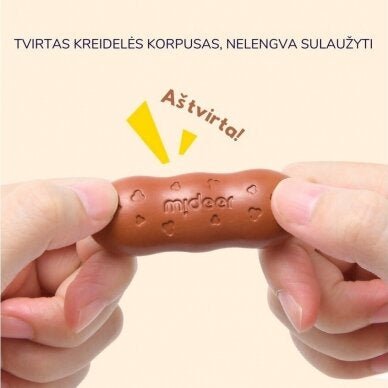 Mideer - Bičių vaško kreidelės pupelės - 12 spalvų - LE KUKU