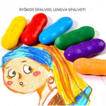 Mideer - Bičių vaško kreidelės pupelės - 12 spalvų - LE KUKU