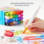 Mideer - Dvipusiai nuplaunami markeriai / flomasteriai – 24 spalvos - LE KUKU