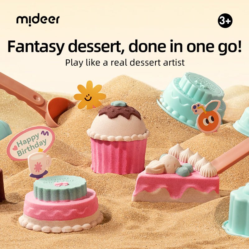Mideer - Kinetinio smėlio žaidimų rinkinys - Desertų klubas - LE KUKU