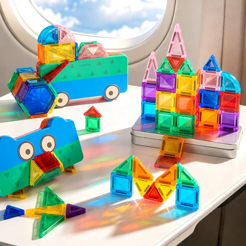 Mideer - Mini magnetinis konstruktorius metalinėje dėžutėje - Geometrija - LE KUKU