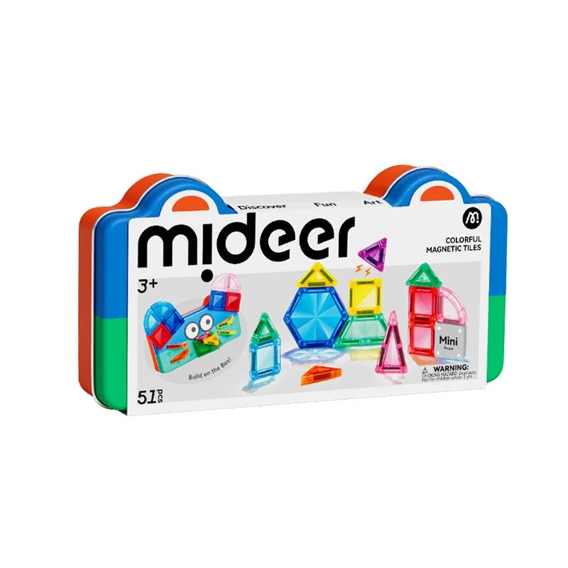 Mideer - Mini magnetinis konstruktorius metalinėje dėžutėje - Geometrija - LE KUKU