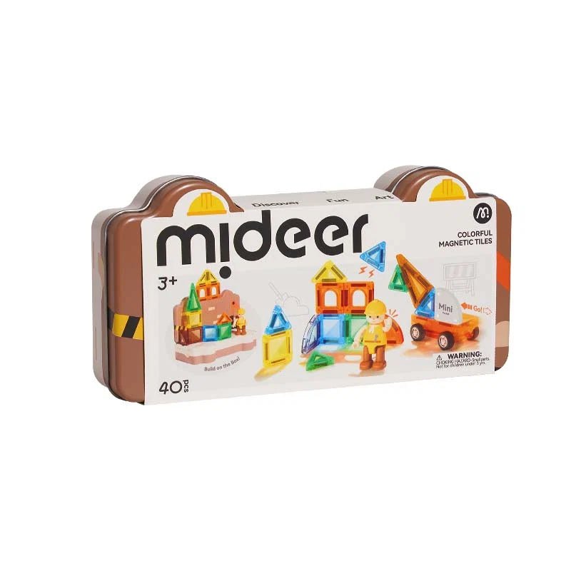 Mideer - Mini magnetinis konstruktorius metalinėje dėžutėje - Statybos - LE KUKU