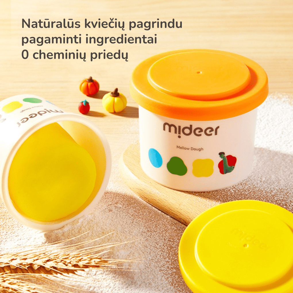 Mideer - Minkšta lipdymo masė – 6 spalvos - LE KUKU
