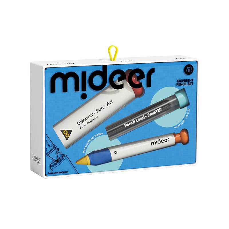 Mideer - Mokomasis automatinis pieštukas – Maxi rinkinys mokyklai - Mėlynas - LE KUKU