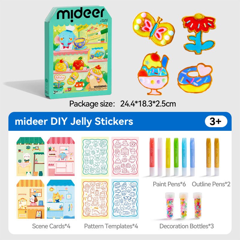 Mideer - Pasidaryk pats gelinių lipdukų rinkinys - LE KUKU