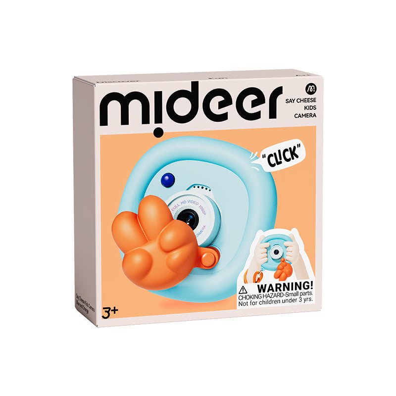 Mideer - Say Cheese vaikiška kamera – Blue / Orange - LE KUKU