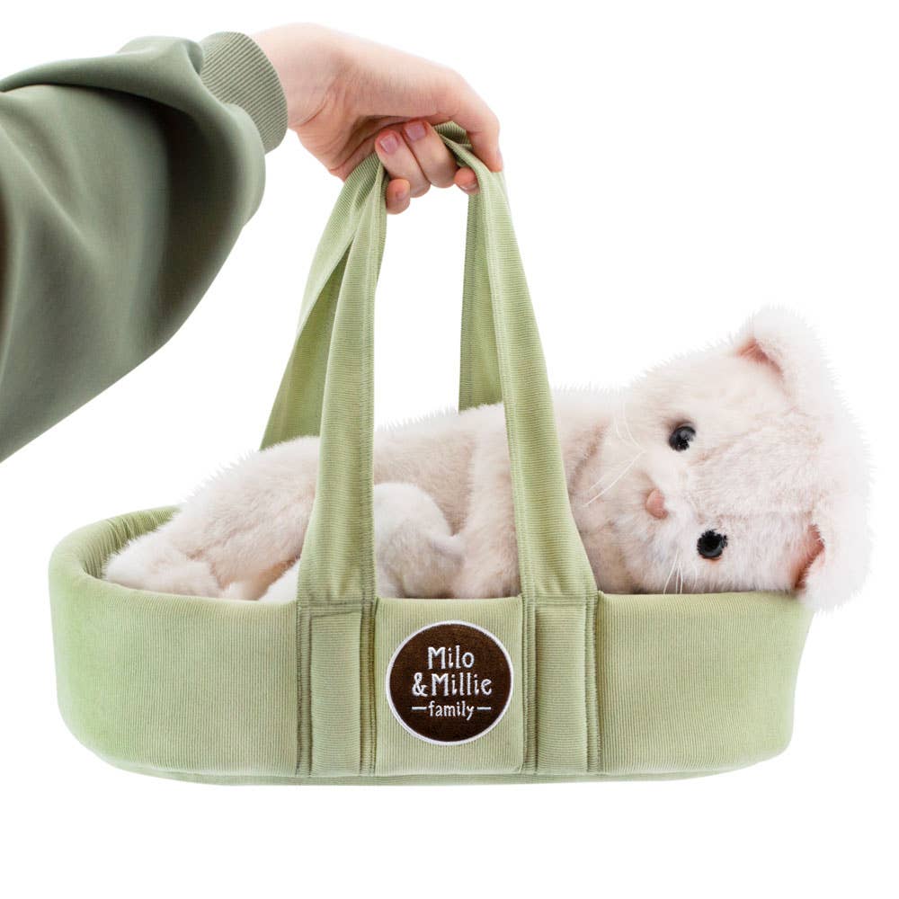Milo & Millie – Pliušinė Katytė Millie su magnetiniu mažyliu (40 cm) - LE KUKU