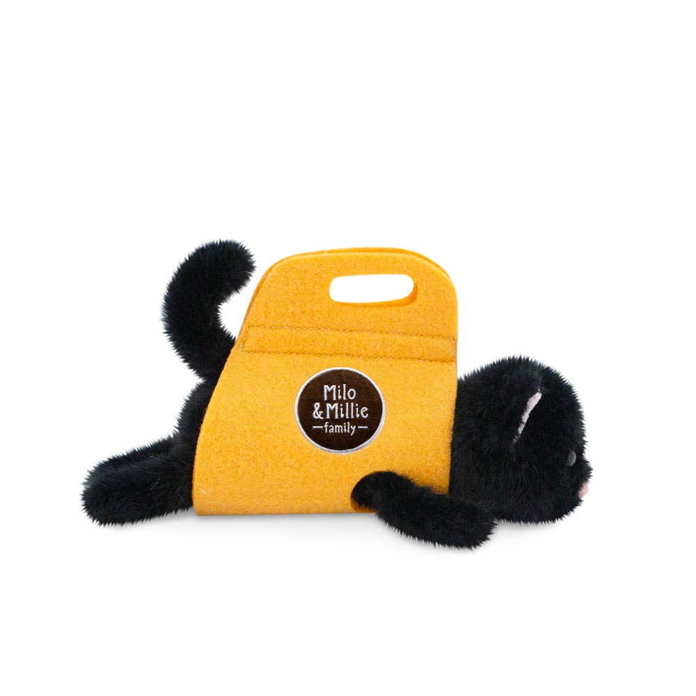Milo & Millie pliušinis žaislas, Milo juodas kačiukas (13 cm) - 0+  - LE KUKU