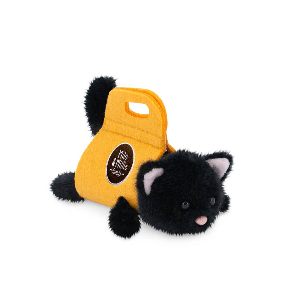 Milo & Millie pliušinis žaislas, Milo juodas kačiukas (13 cm) - 0+  - LE KUKU
