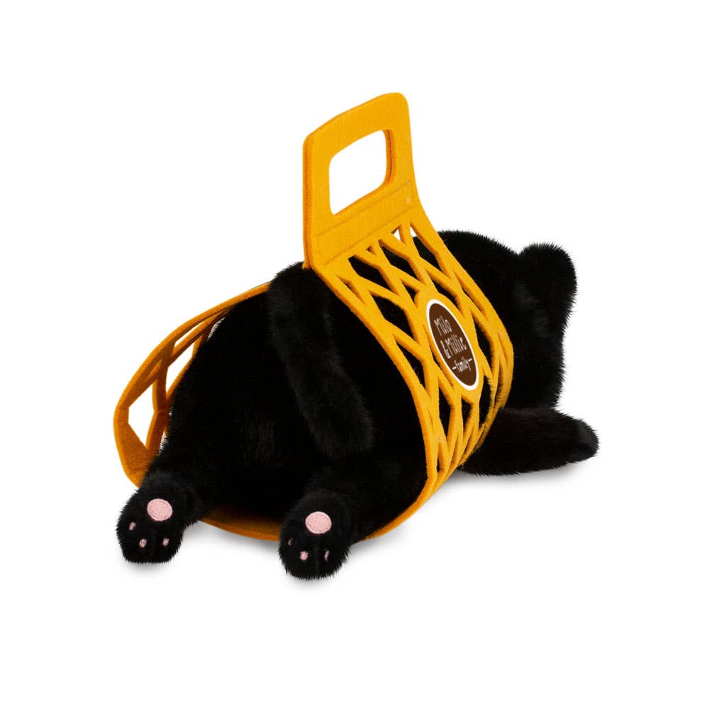 Milo & Millie pliušinis žaislas, Milo juodas katinas (35 cm) — nuo 0 m. - LE KUKU
