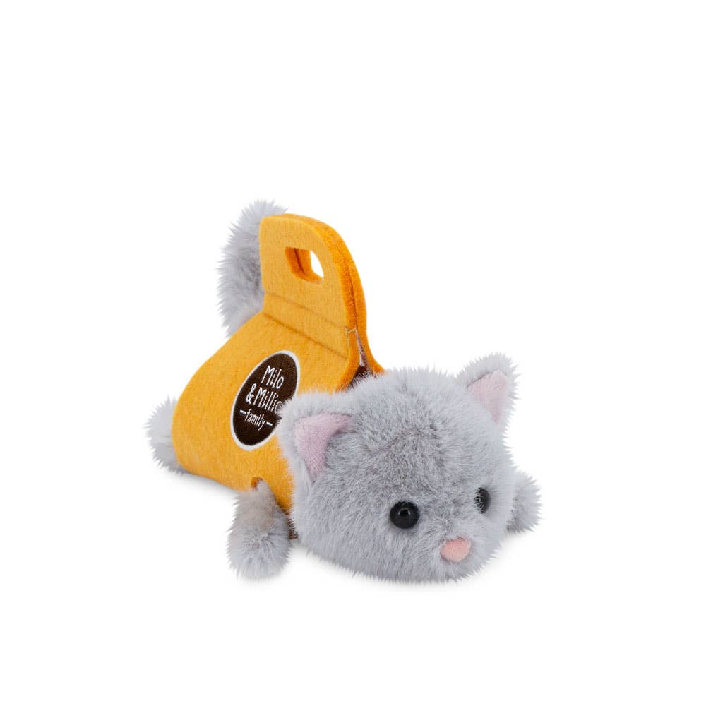 Milo & Millie pliušinis žaislas, Milo pilkas kačiukas (13 cm) - 0+ - LE KUKU