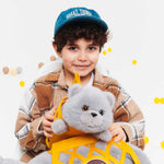 Milo & Millie pliušinis žaislas, Milo pilkas katinas (35 cm) — nuo 0 m. - LE KUKU