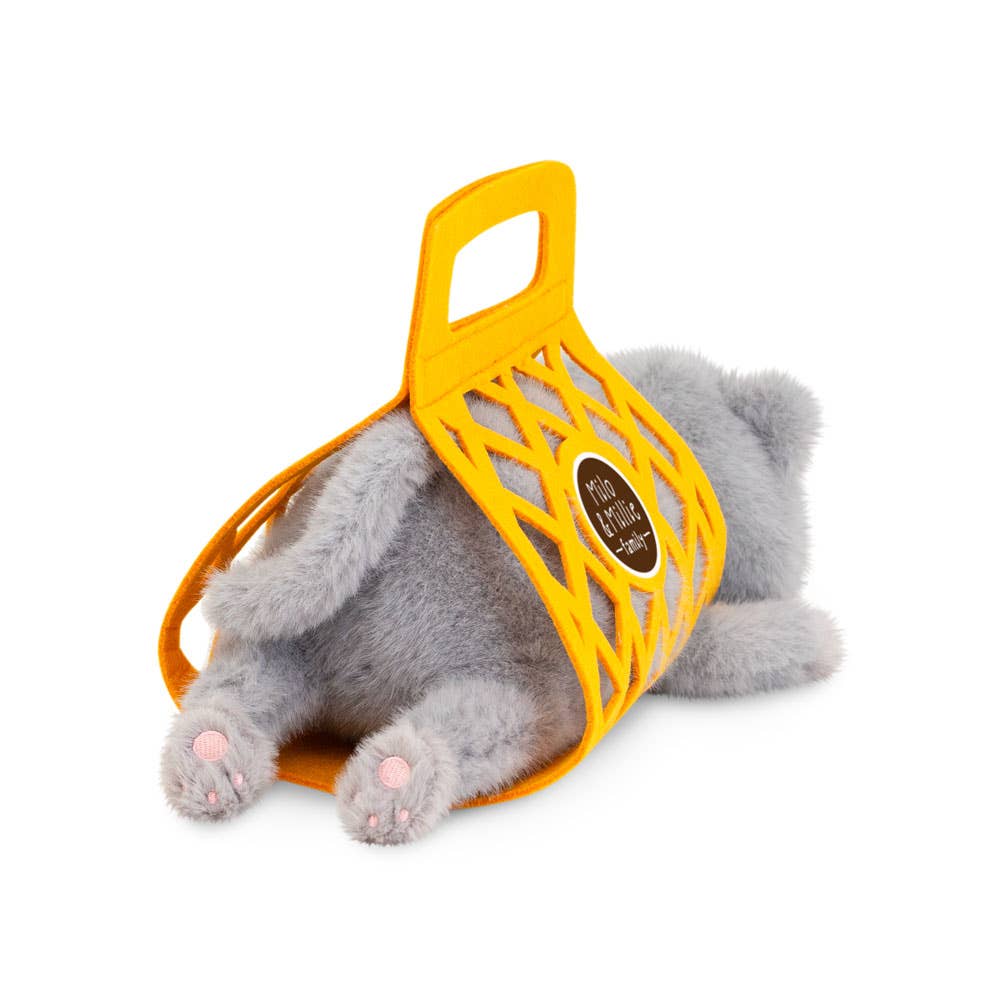 Milo & Millie pliušinis žaislas, Milo pilkas katinas (35 cm) — nuo 0 m. - LE KUKU