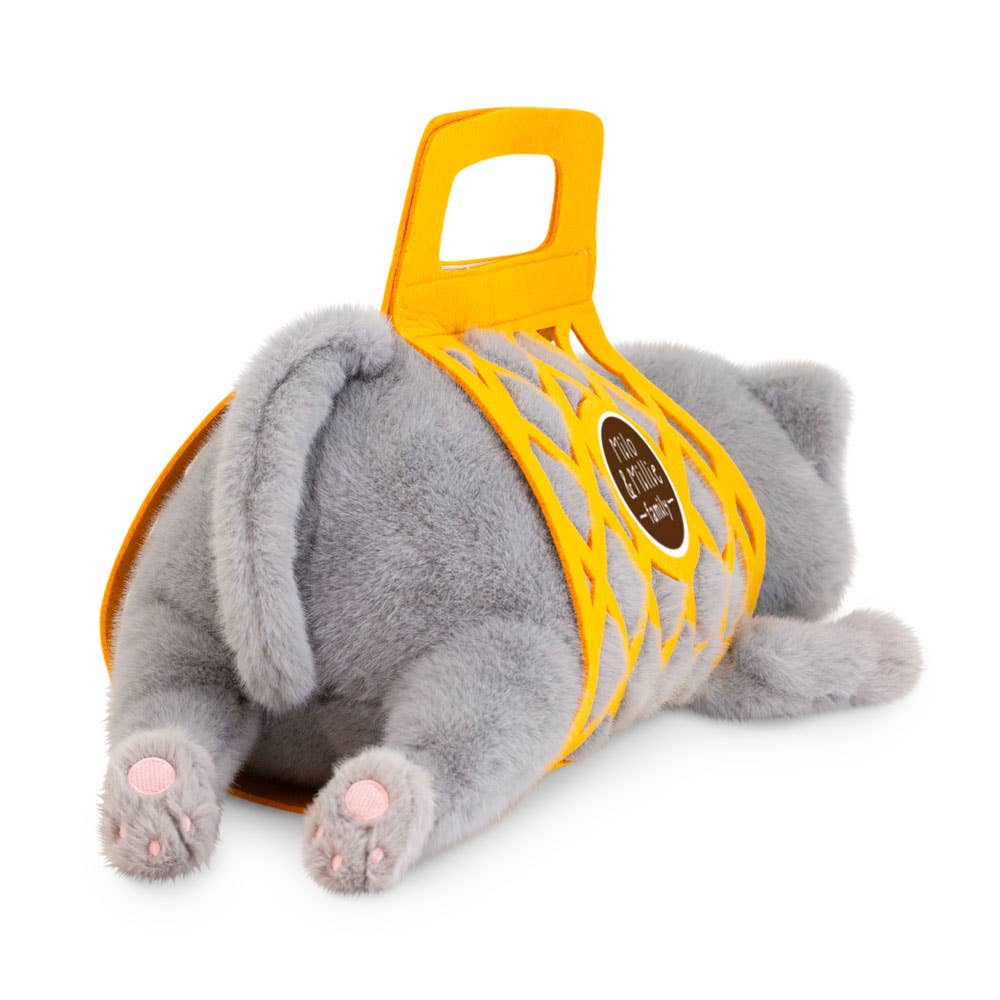 Milo & Millie pliušinis žaislas, Milo pilkas katinas (56 cm)-0+ - LE KUKU