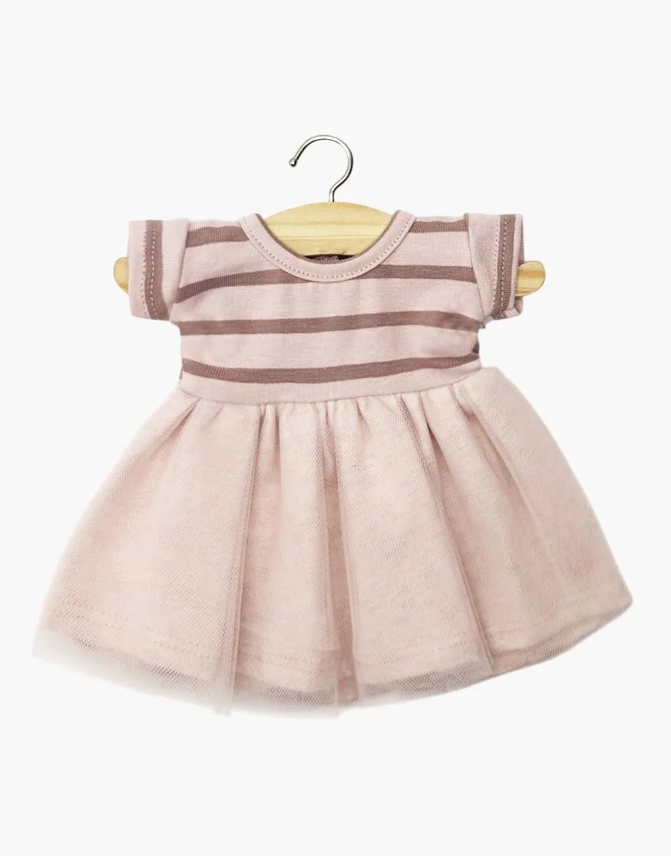 MINIKANE - Rosana rausva suknelė - GORDIS lėlėms - LE KUKU