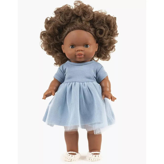 Minikane Tutu mėlyna suknelė iš tiulio - GORDIS lėlėms - LE KUKU