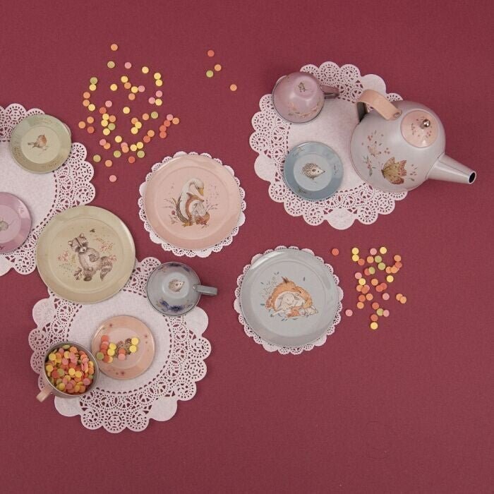 Moulin Roty - Arbatos gėrimo rinkinys su lagaminėliu - Tea set Les Rosalies - LE KUKU