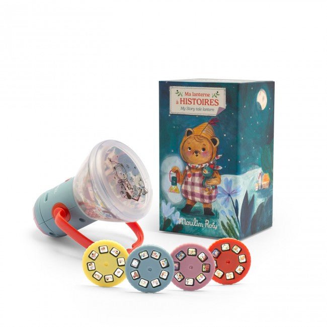 Moulin Roty - pasakų kino dėžutė / projektorius - Story tale lantern Les Minouchkas - LE KUKU