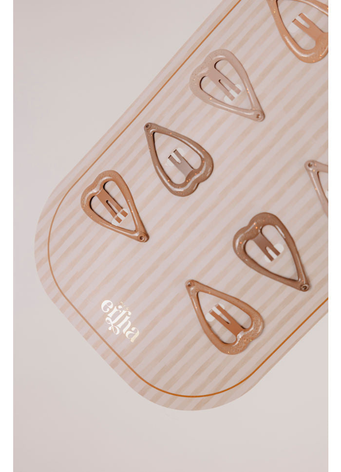 Plaukų segtukų rinkinys „Glitter Sweetheart“