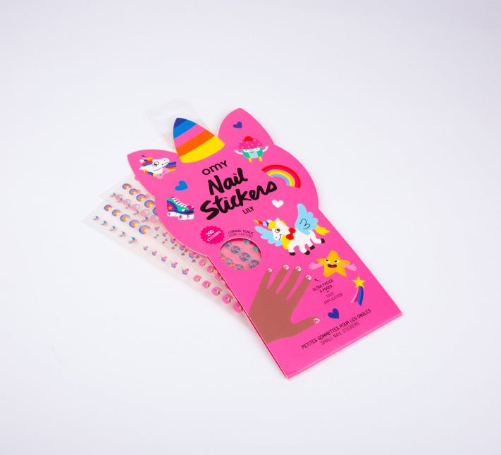 OMY - nagų lipdukai- LILY - NAIL STICKERS - LE KUKU