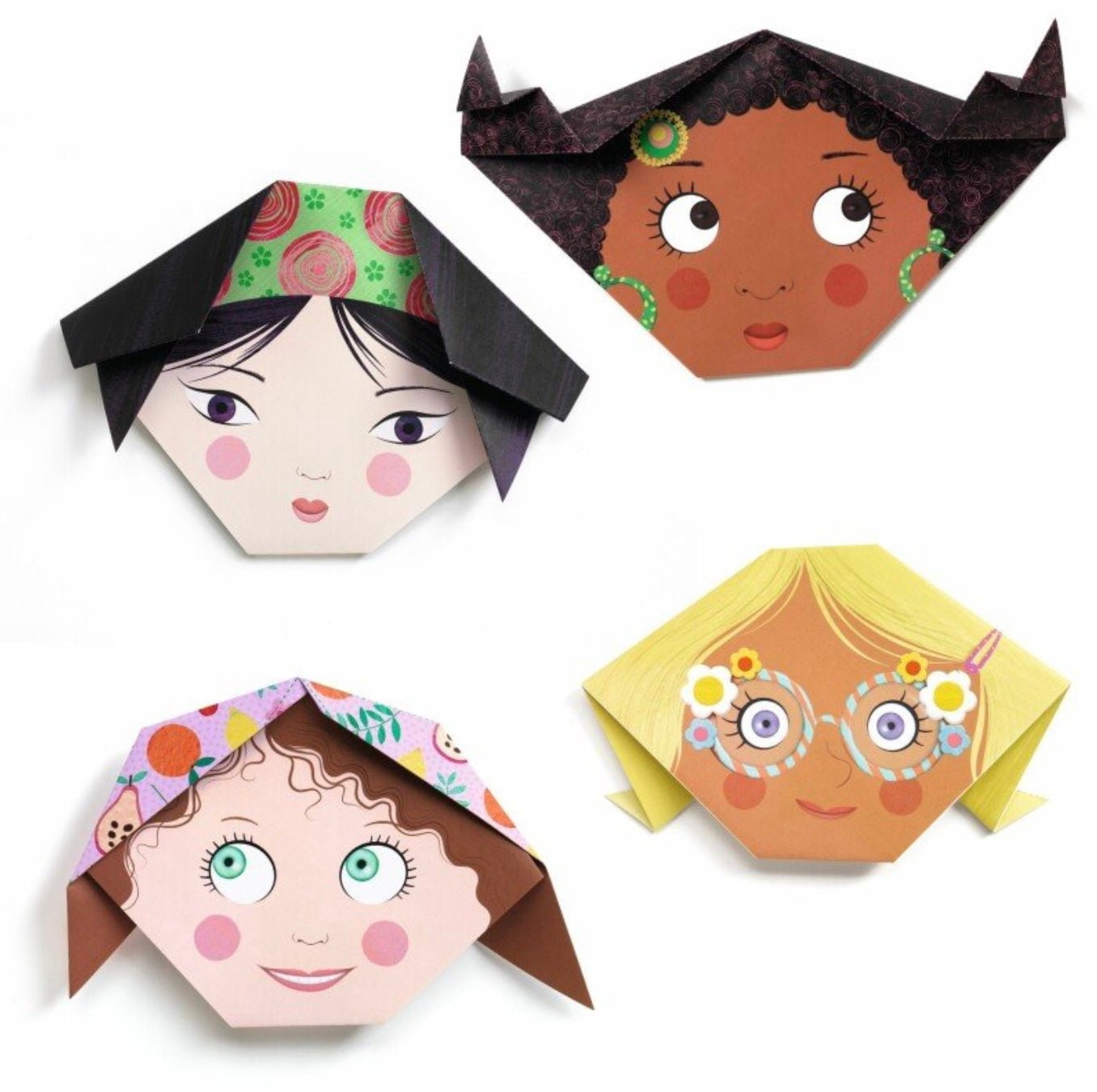 Origami rinkinys - Veidai - LE KUKU