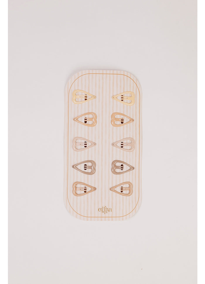 Plaukų segtukų rinkinys „Glitter Sweetheart“