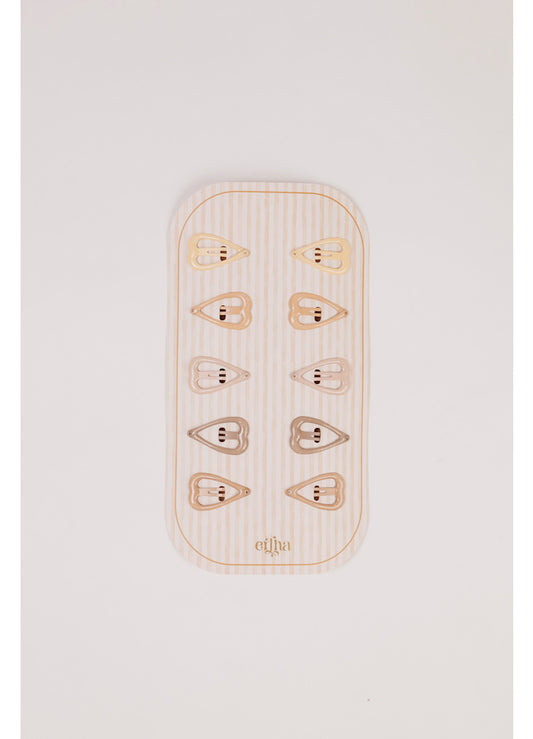 Plaukų segtukų rinkinys „Glitter Sweetheart“