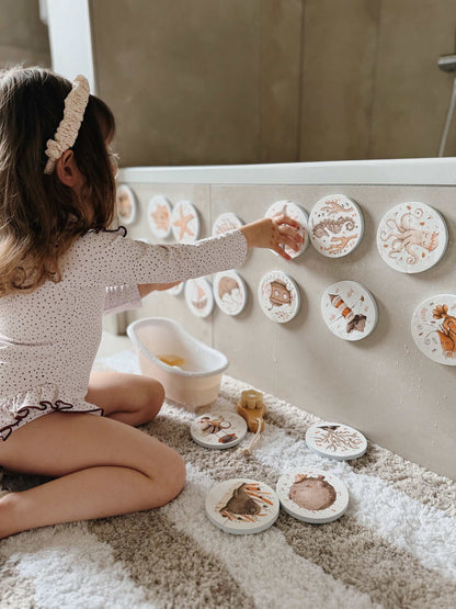 Plūduriuojanti vonios dėlionė vaikams - Bath buds