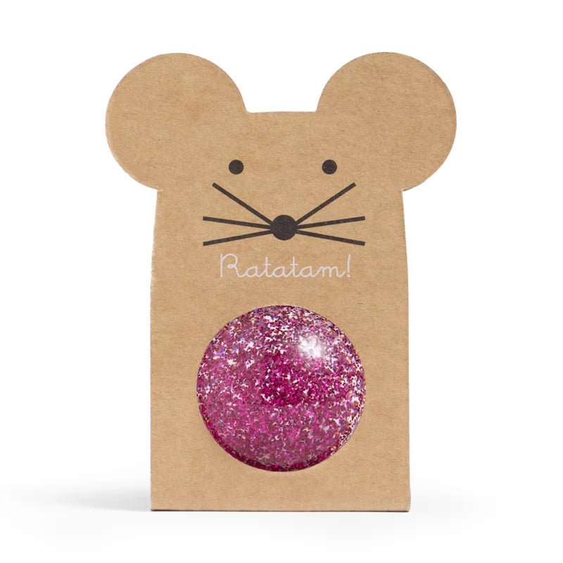 Ratatam - blizgantis šokinėjantis kamuoliukas 🐭 (43 mm) - LE KUKU