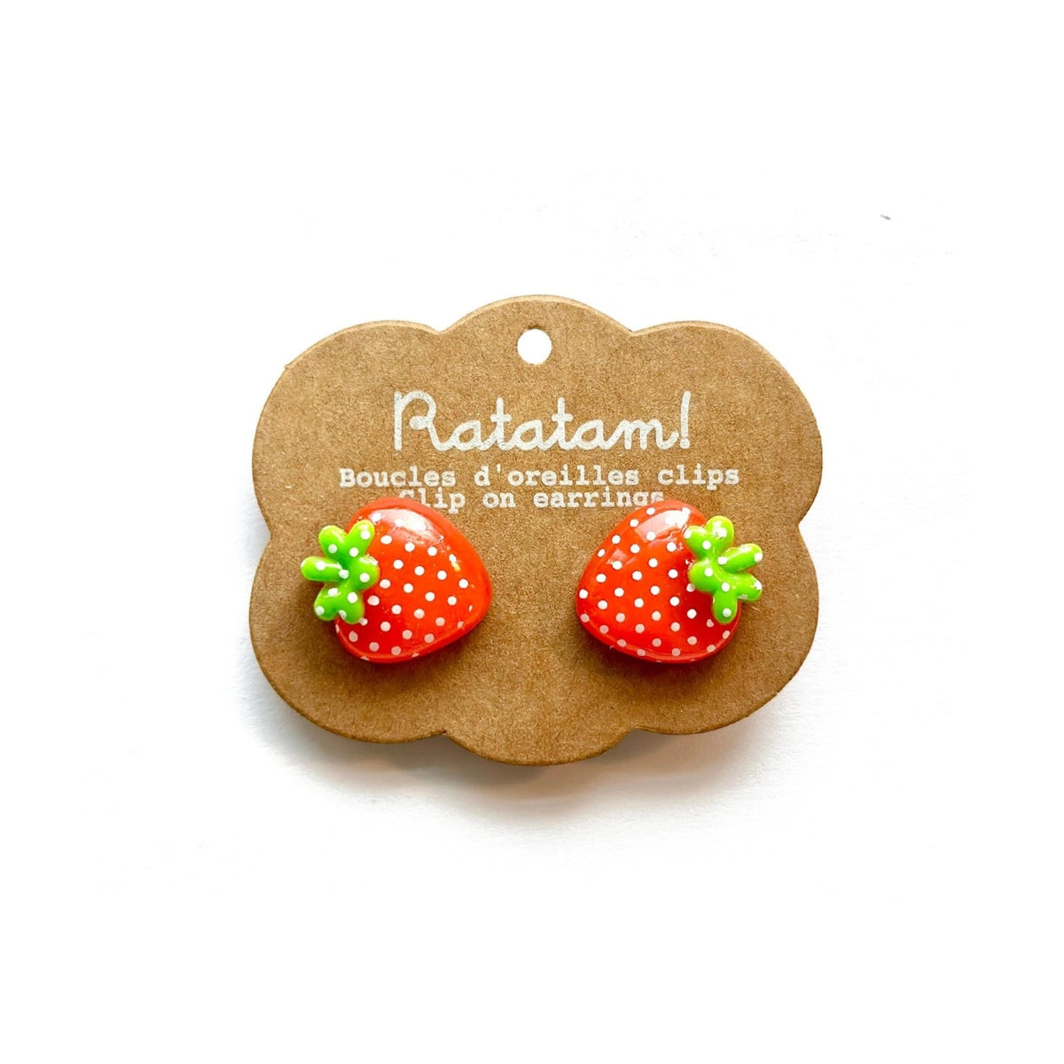 Ratatam - vaisių formos Clip-on auskarai (užspaudžiami) 🍓 - LE KUKU