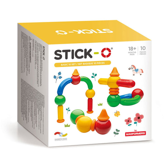 Stick-O - magnetinis konstruktorius (10 dalių rinkinys) - LE KUKU