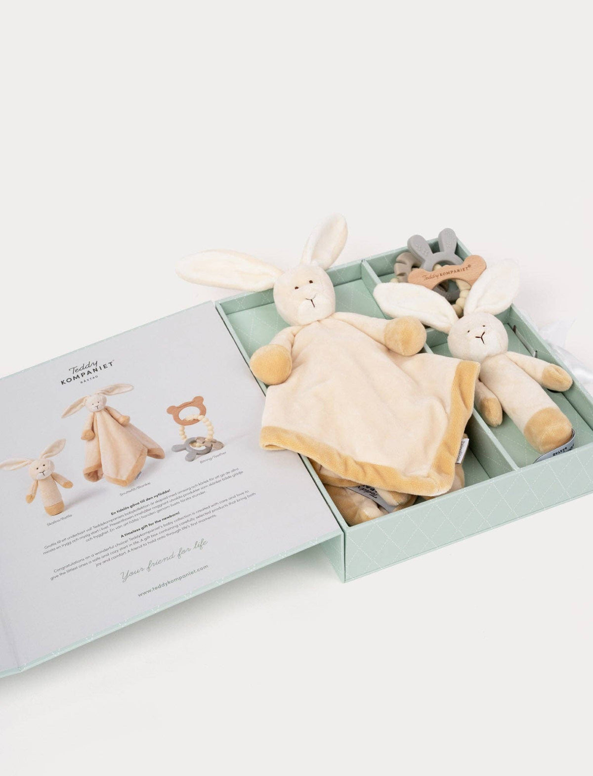 Teddykompaniet - Diinglisar dovanų rinkinys kūdikiui - Bunny - LE KUKU
